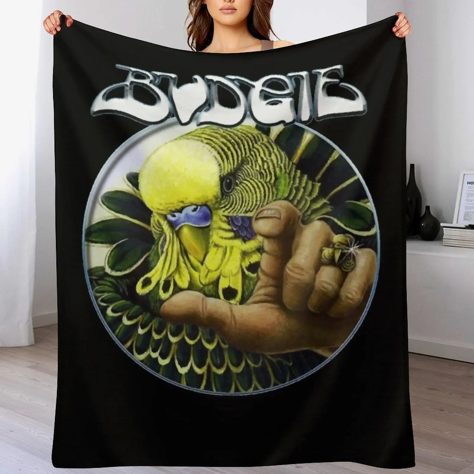 

BUDGIE BAND Essential Throw Blanket Hairy Baby Flannel Soft Big Blankets