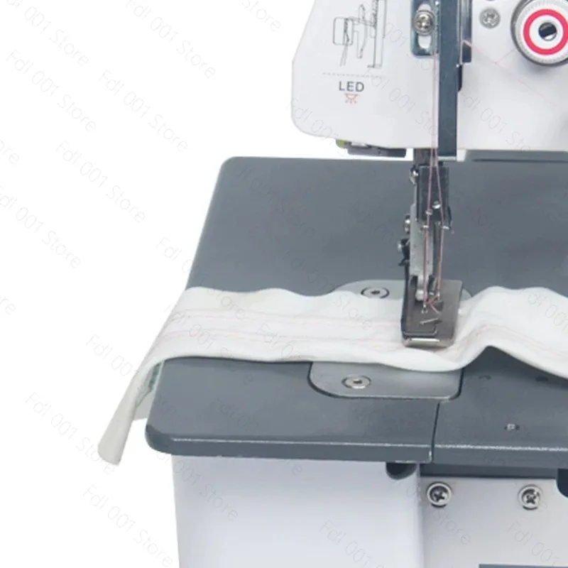 323 Household Double Needle Three-Thread Zig Zag Interlock Sewing Machine 2.5mm Multifunctional Electric Overlock Sewing Machine