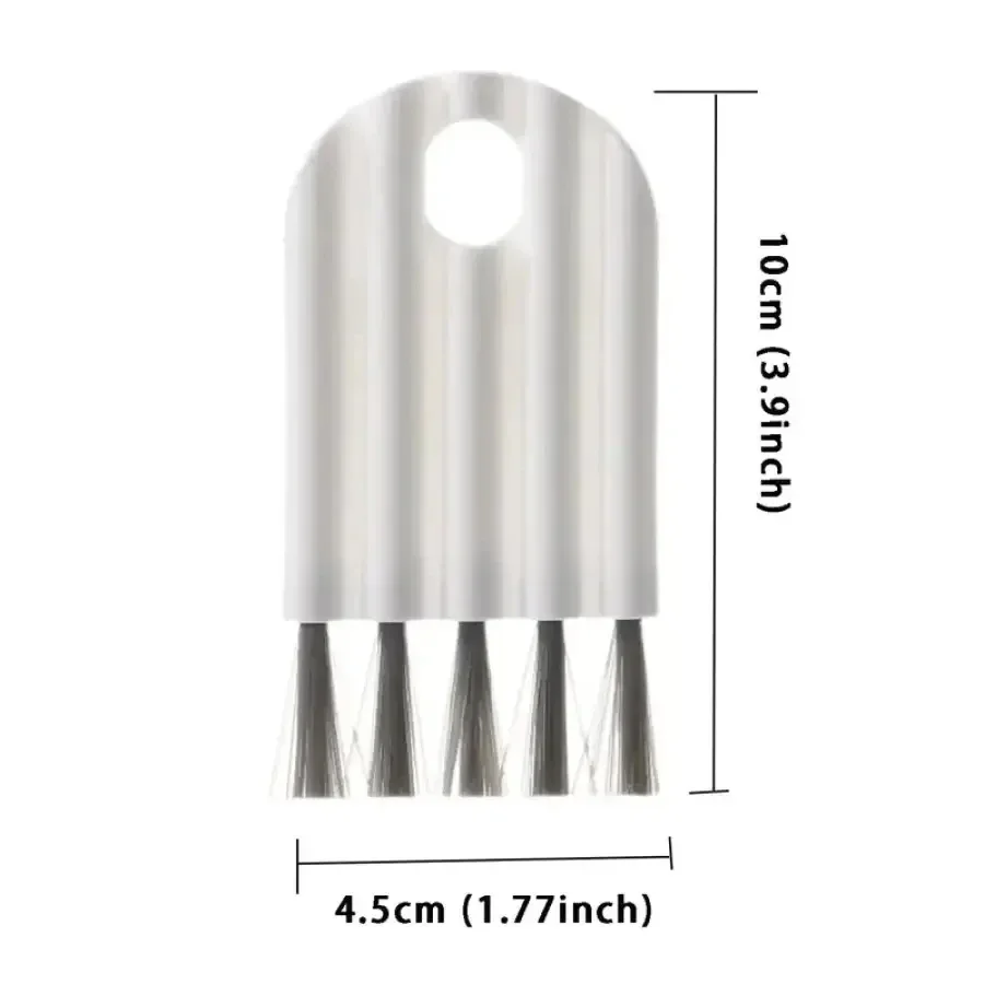 Multifunctional Keyboard Cleaning Brush Crevice Thermos Cup Lid Keyboard Bottle Mouth Brush Curved Handle