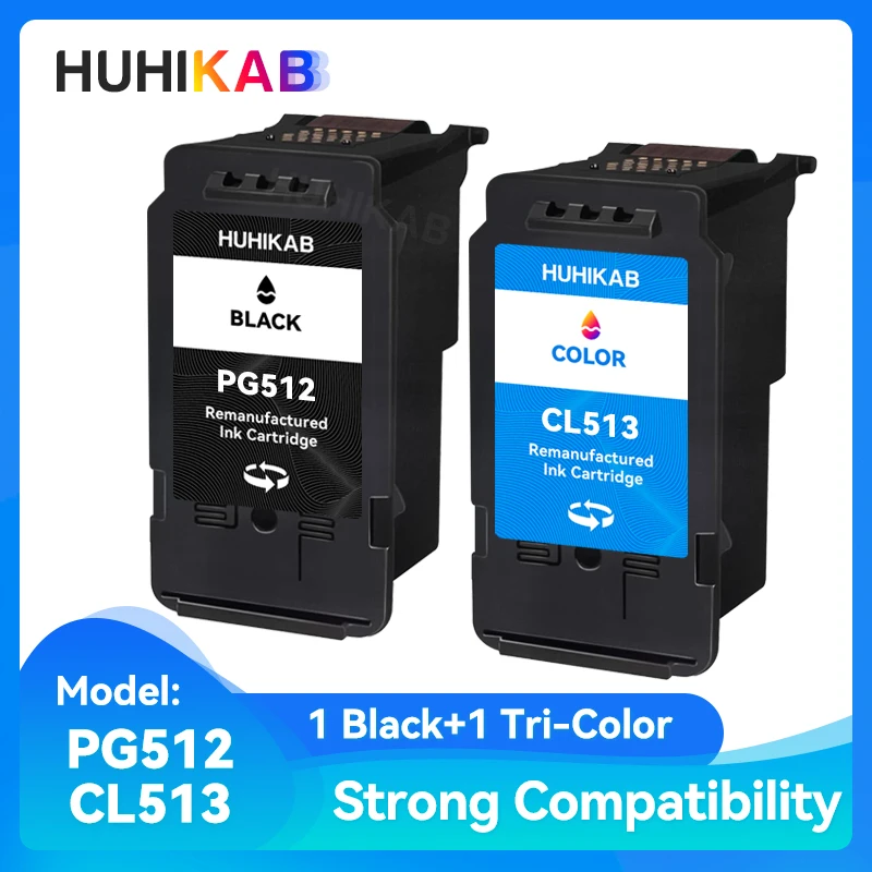 Совместимый картридж HUHIKAB PG512 CL513 PG-512 CL-513 для принтеров Canon Pixma MP230 MP250 MP240 MP270 MP480 MX350 IP2700