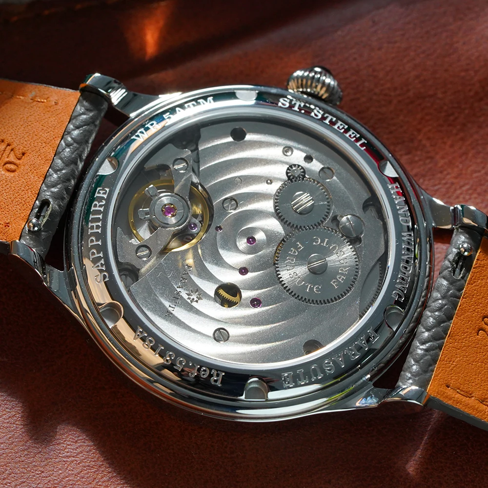 FARASUTE Fashion 80 Hours Super Power Reserve Display HangZhou Customized Manual Mechanical Wristwatch Sapphire Glass Watch Men