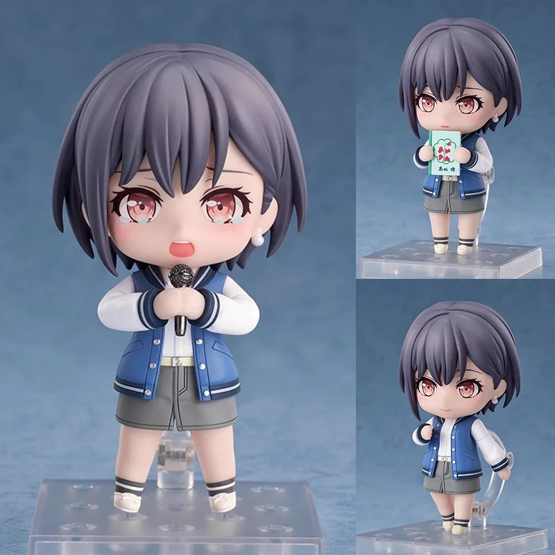

10cm BanG Dream! MyGO! #2536 Takamatsu Akari Q-Version Posable Figure PVC Replaceable Face Desktop Ornament Ideal Gift