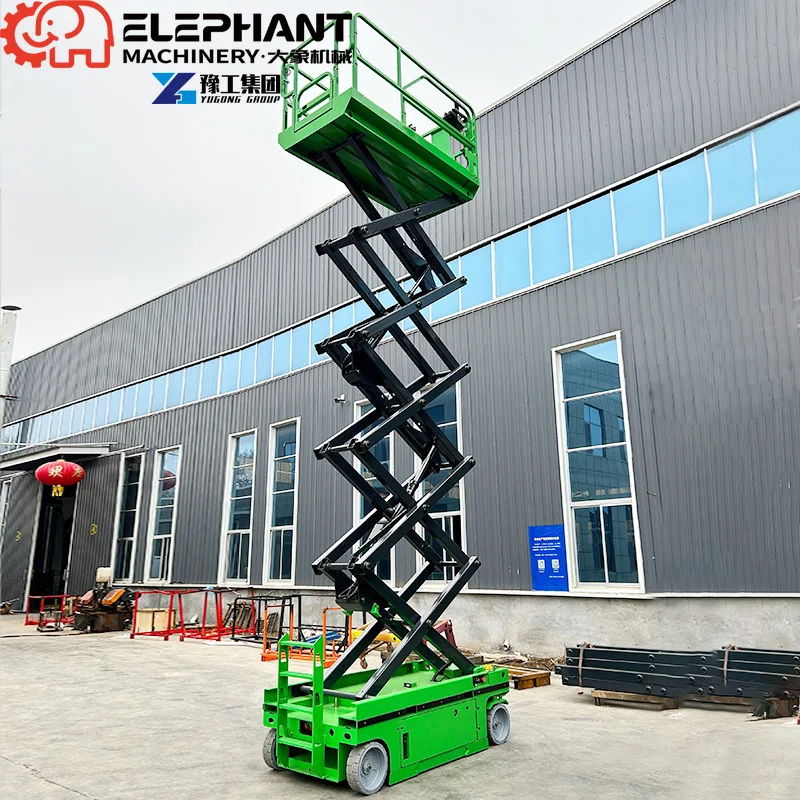 500kg Movable Scissor Car Lift Platform, Hydraulic Mobile Lifter With 8m & 10m Lifting Height Competitive Factory Price
