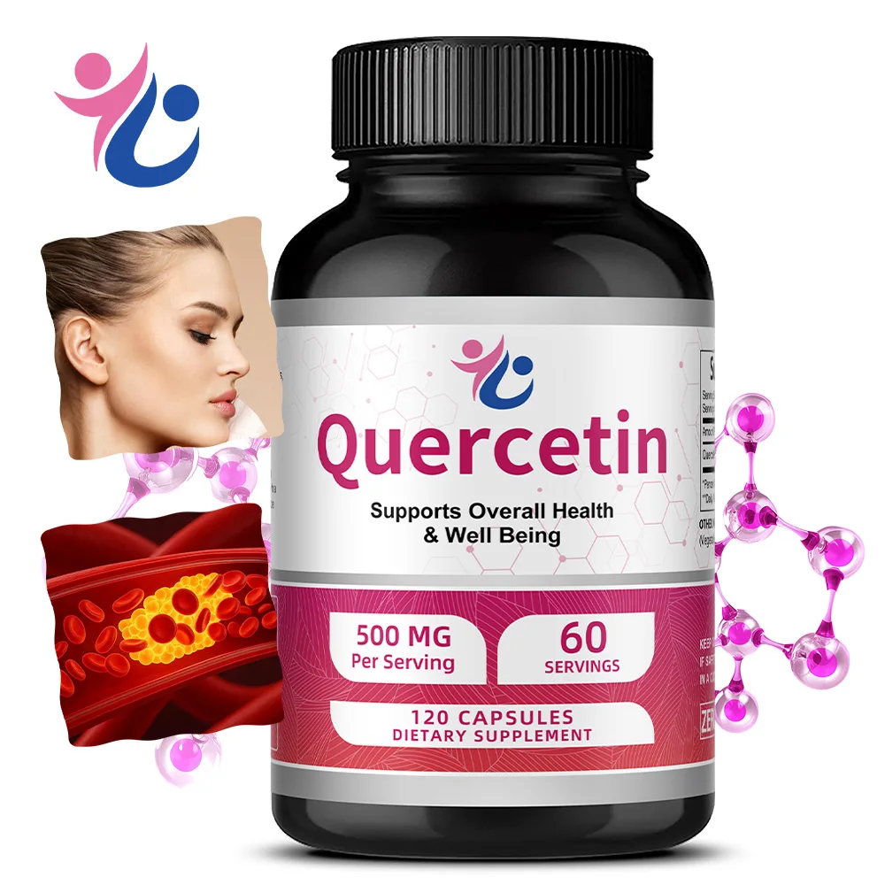 

Quercetin 500 Mg - Supports Cardiovascular Health, Helps Improve Anti-Inflammatory & Immune Response,120 Capsules