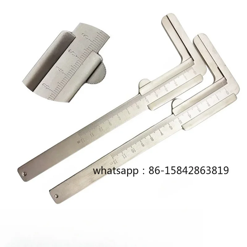 Orthopedic Instruments, Femoral Head Joint Replacement, Stainless Steel Vernier Calipers, Graduated Seiko Engraving