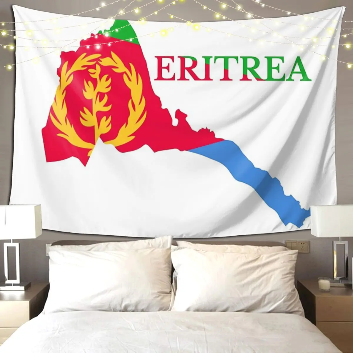 

Флаг Эритреи гордый гобелен Эритреи, художественный настенный гобелен, эстетическое украшение дома, гобелены для гостиной, спальни, комнаты в общежитии