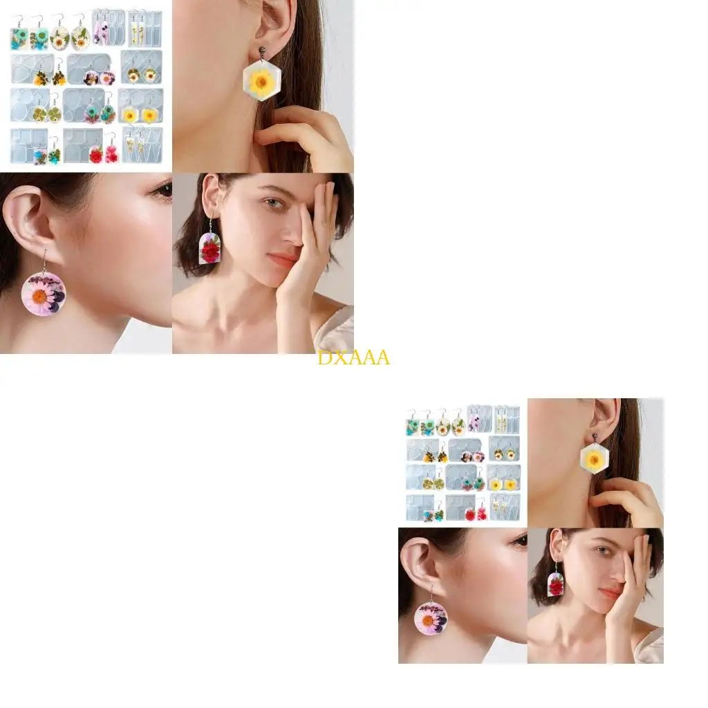 DXAA Jewelry Resin Casting Mold Fashion Pattern Necklace Pendant Earring Crystal