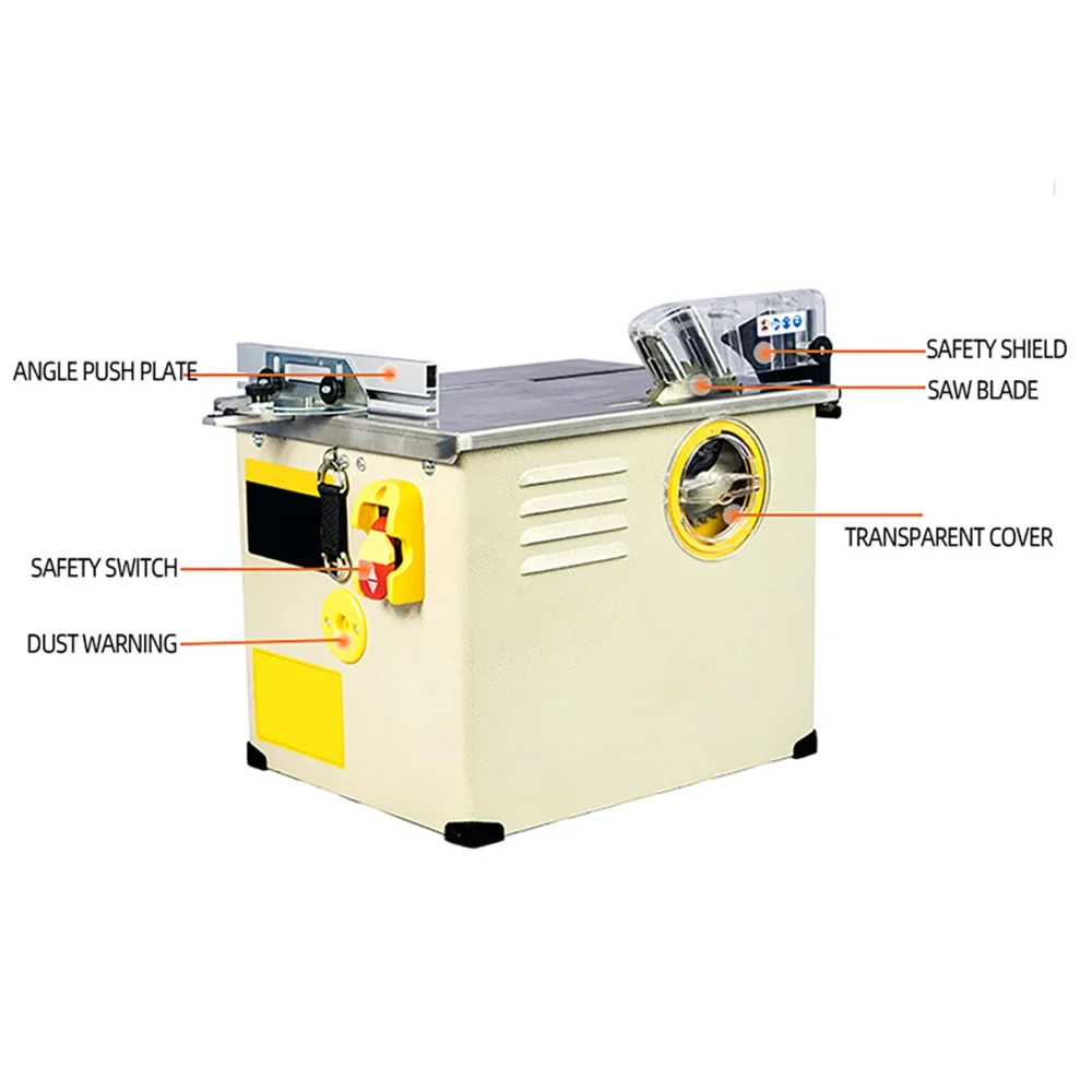 2300w Dust-Free Composite Table Saw Multifunctional Woodworking Sliding Table saw Integrated Precision Saw 4900rpm