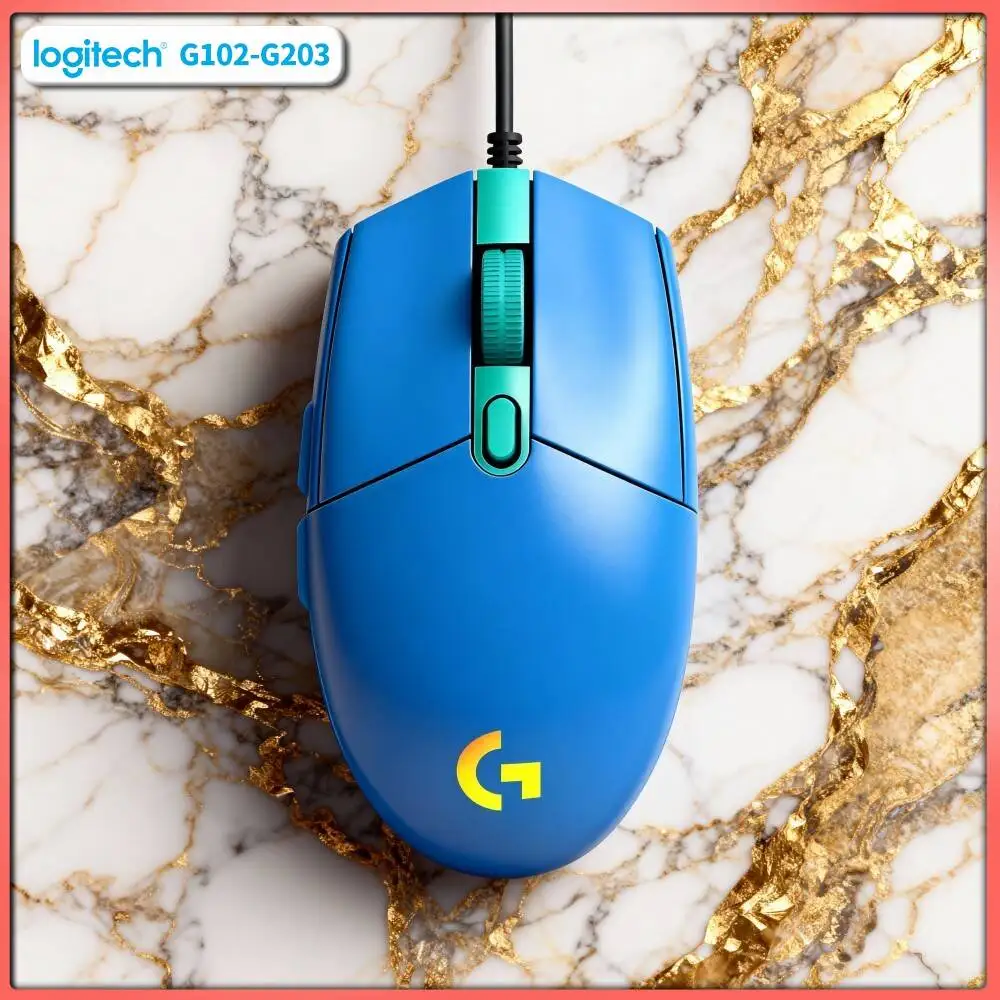 Logitech G102 Gaming Mouse, 8000 DPI Adjustment, RGB Sync, 6 Programmable Keys, Ergonomic for Long Play