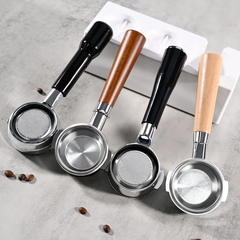 58MM Two Ears Coffee Bottomless Portafilter Naked For E61 EXPOBAR With Filter Basket Espresso Machine Accessories Barista Tools