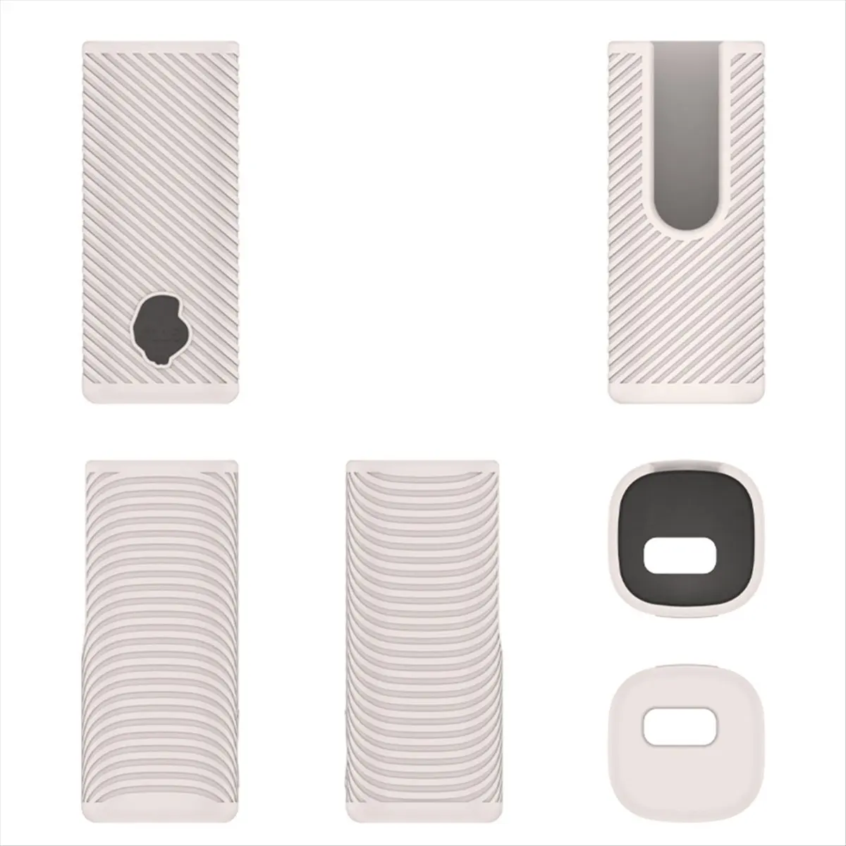 【ELEVATE LIFE】For Dime Skull Headphone Silicone Protective Cover Anti-Fall Storage Cover Soft Box White