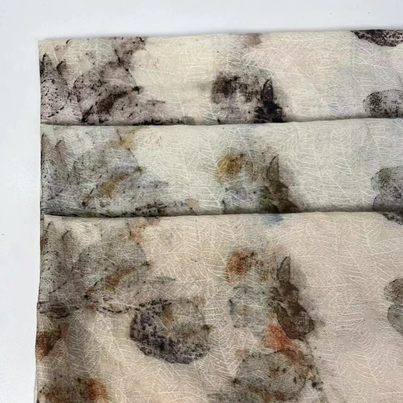 

Абрикосовый серый розовый лиоцелловый жаккардовый принт из легкого растительного волокна, новая дышащая блузка в китайском стиле на весну и лето