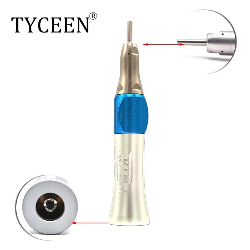 

Dental Slow Low Speed Straight Handpiece Ratio 1:1 Rotation Speed 22000-27000 rpm Bur applicable φ 2.35 mm Dentist Handpiece