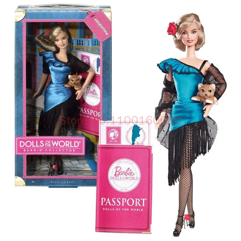 Muñeca Barbie de Mattel Argentina, Muñecas del Mundo, Edición Limitada Auténtica, Regalo Coleccionable para Adultos, Regalo Exquisito