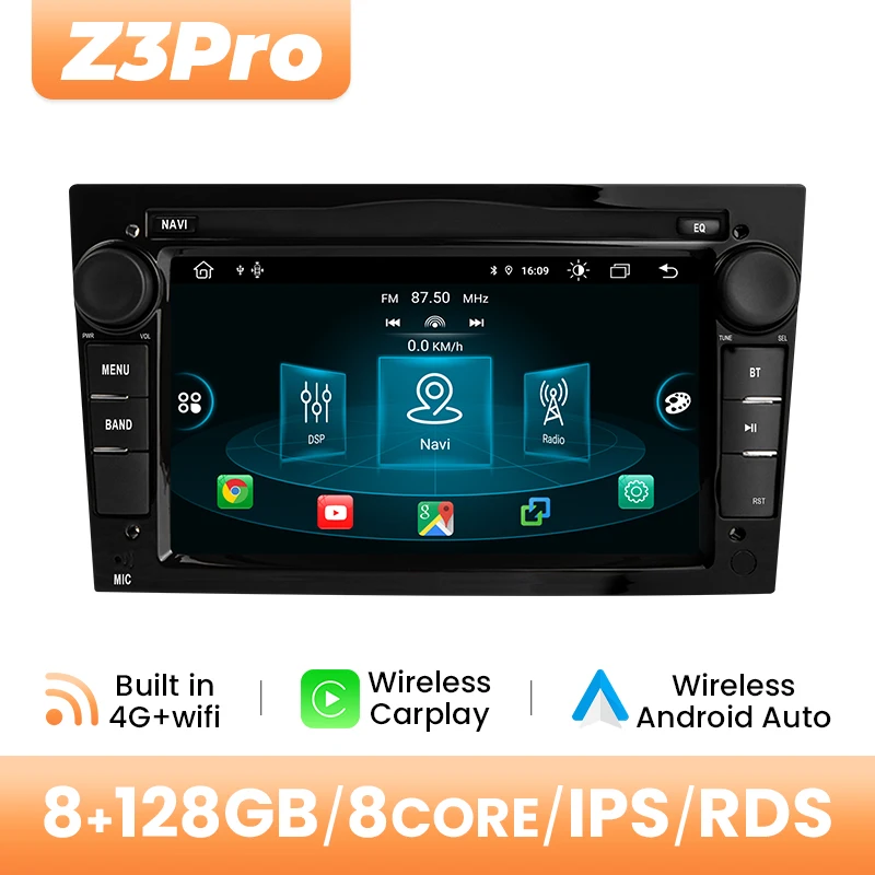 Draadloze Carplay Autoradio Speler Voor Opel Astra H G J Antara Vectra C B Vivaro Corsa C D Zafira B Android GPS RDS DSP 4G Wifi