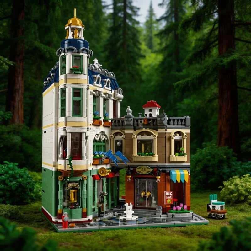 

Новая модульная модель 2026 года: Европейский торговый квартал, городская архитектура, креативный конструктор, игрушка-головоломка, подарок для взрослых