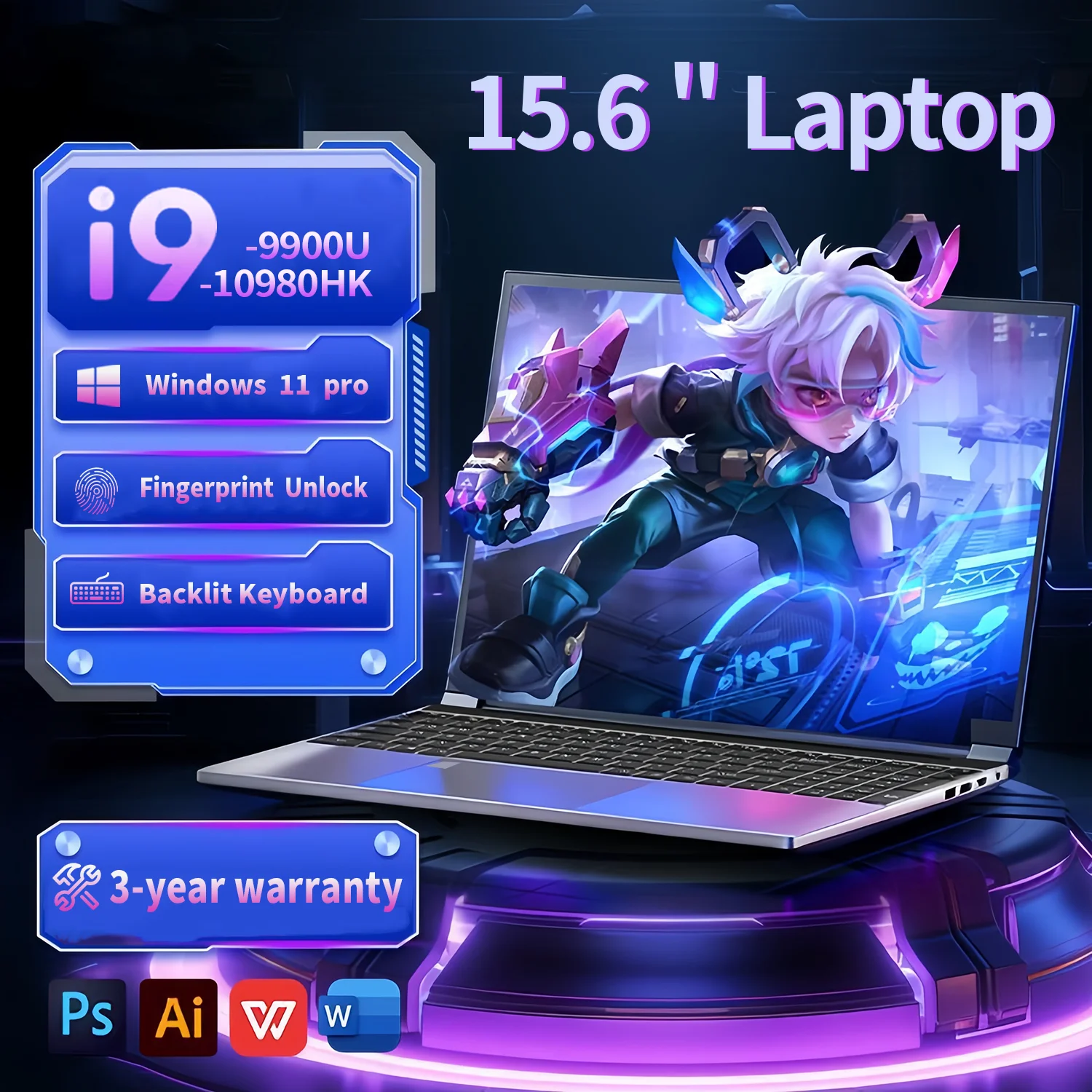 15.6" Portable Lapt… - image
