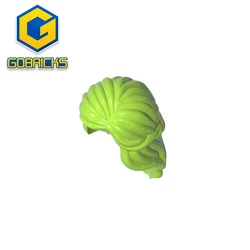 Gobricks GDS-M109 Minifig, Hair Female Mid-Length with Braid Around Sides compatible with lego 59363 Technical Modified
