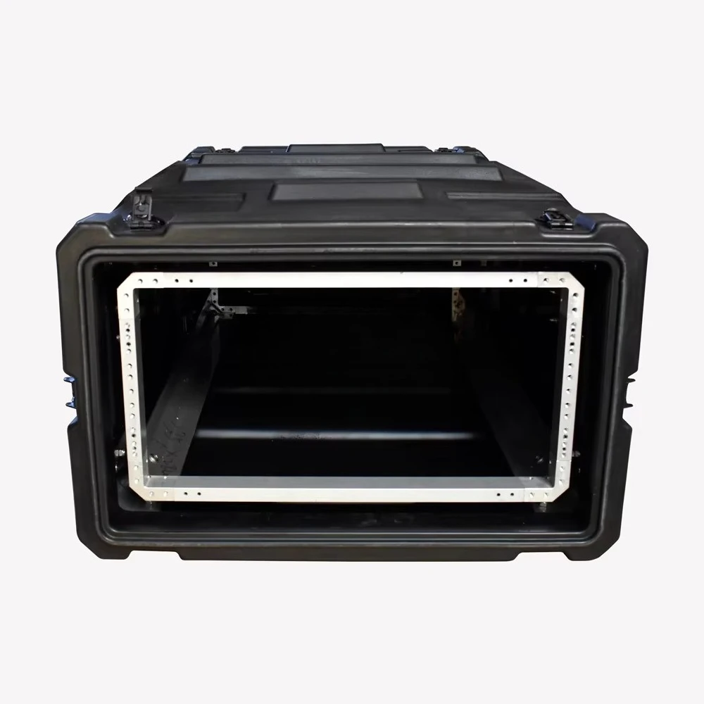 Heavy Duty Plastic Custom 5U Rack Case With Wheels 4U 6u 8u 10u 12u 14u 16u 20u