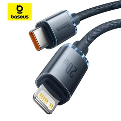 Baseus USB C 타입 PD 20W 케이블, 아이폰 14 13 12 프로 X 8 용 고속 충전 케이블, USB C 타입 케이블, 와이어 코드