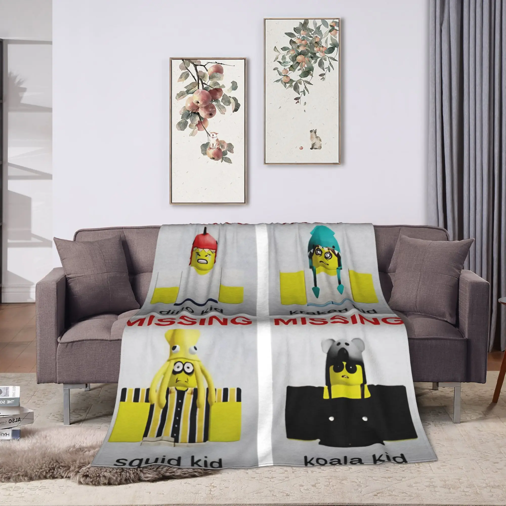 Missing Kids Rescue 99 Nights in the Forest Super Soft Blanket  Aesthetic Outdoor Flannel Bedspread Sofa Bed Cover