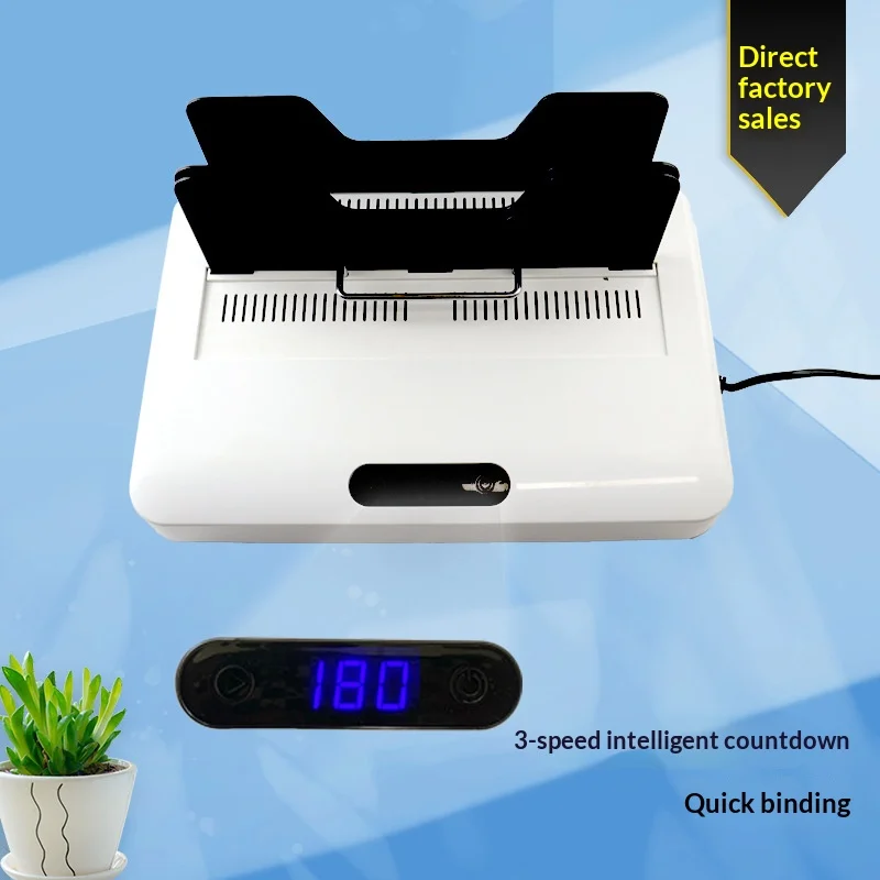 Thermische bindmachine JH-600 zonder voorverwarmen, bindt 600 pagina's in 60 seconden voor kantoordocumenten, contracten & rapporten