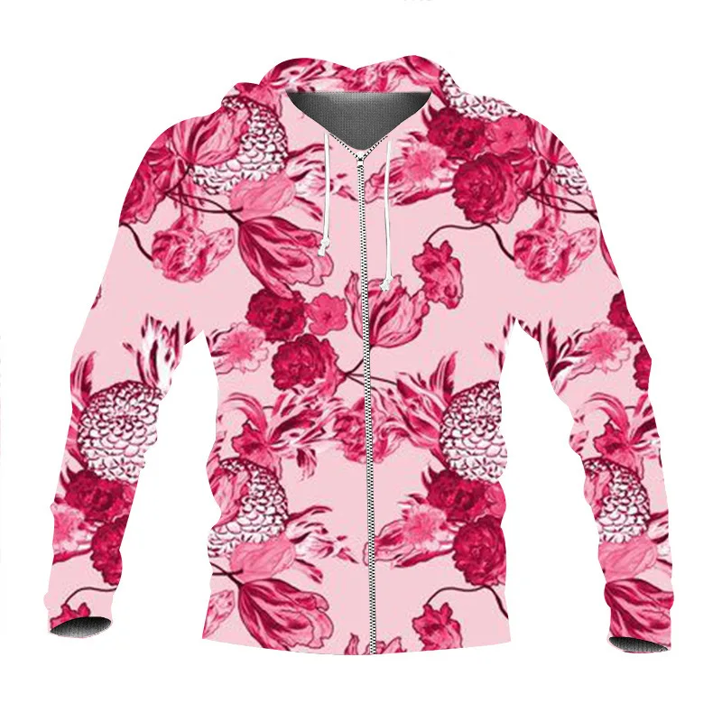 New 3D Printing Large Flower Painted Fashion Men Women Tracksuits Crewneck  Hoodies Plus Size S-7XL Harajuku Four Seasons Casual