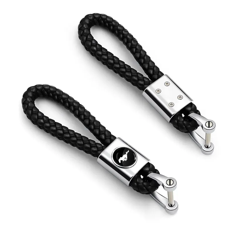 Car Carbon Fiber Keychain Zinc Alloy Keyrings Accessories For Ford Mustang 2005 2006 2007 2008 2009 2016 GT Mach-E 2013 Escala - view 2