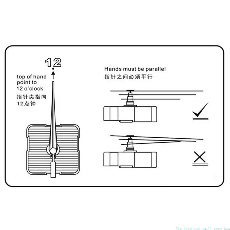 581C Silent Pendulum Type Clock Movement Mechanism with 3 Hands Motor DIY Replacement Repair