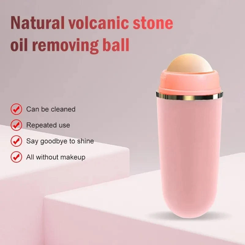 Volcano Stone Oil Absorbing Ball Rod Facial Oil Removal Reduce Pore Size Pore Cleaning Oil Absorbing Rod Summer Oil Control Tool