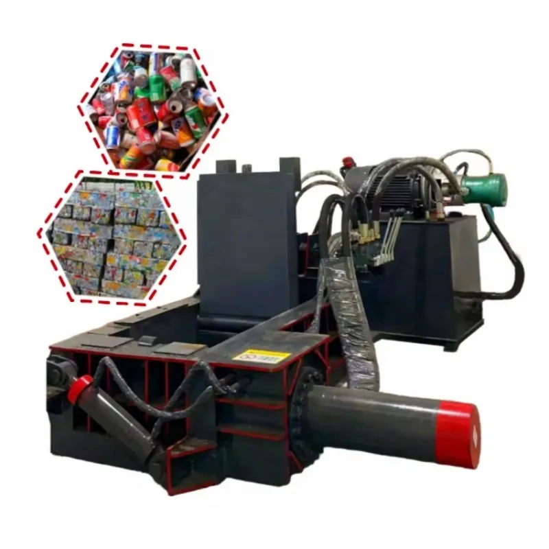 Hydraulic Baler Compactor for Copper Scraps Metal Scrap Compacting Machine High Density Recycling Custom