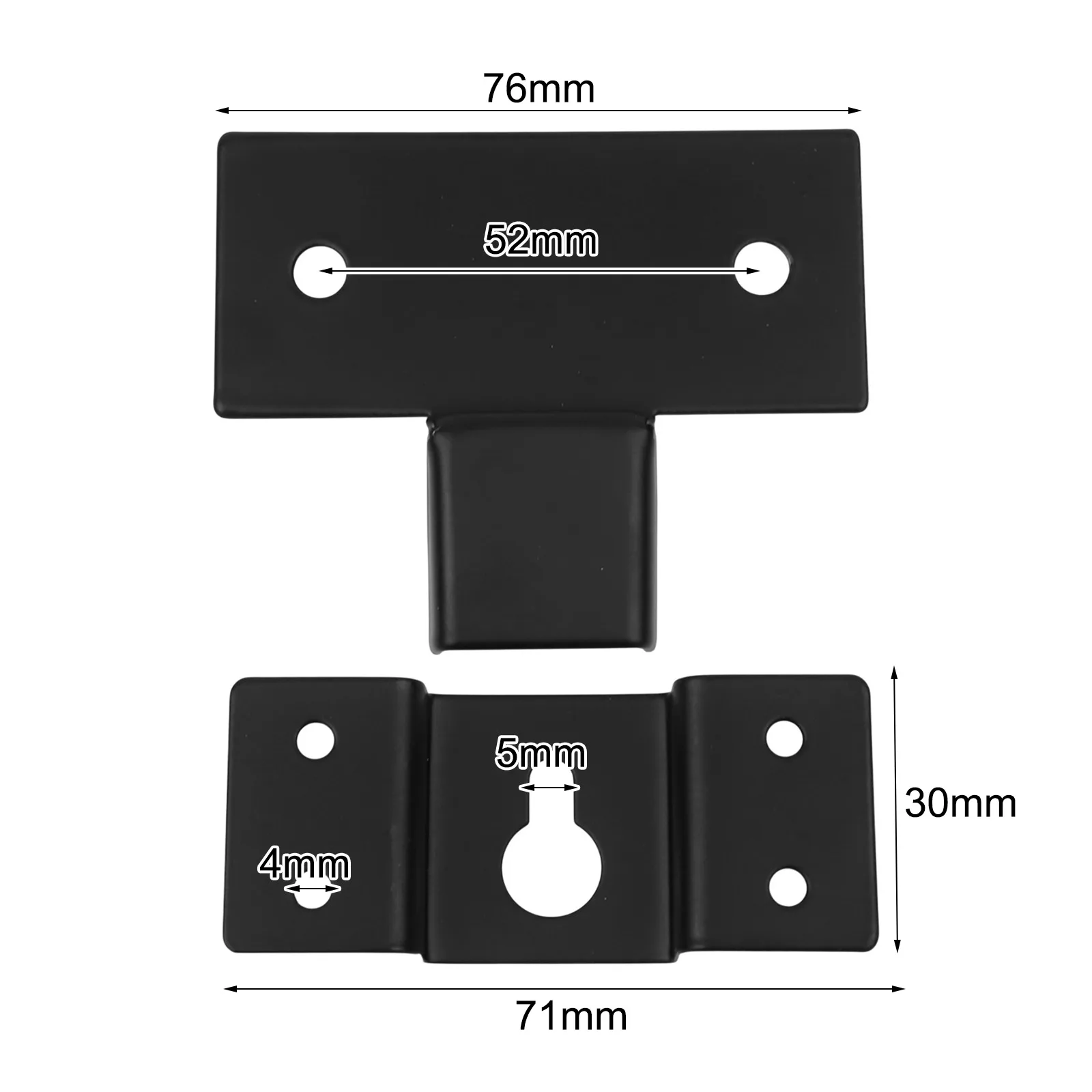 Wall Mount Holder for Speakers Strong Iron Plate Design Supporting Various Wall Hung Items and Space Efficient
