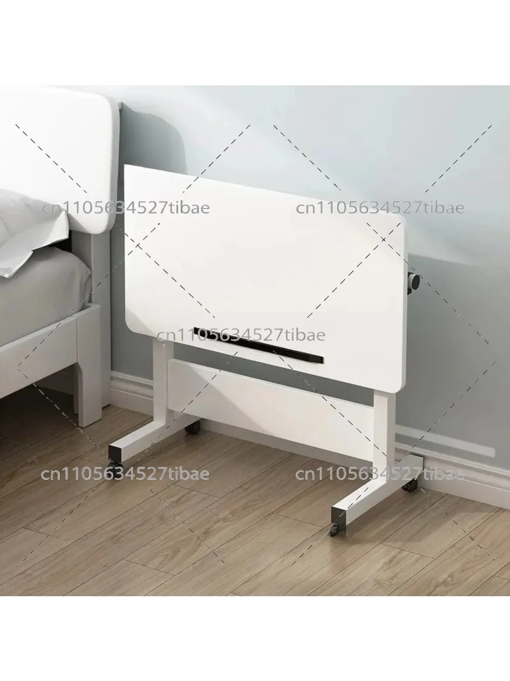 Folding table mobile small table bedside foldable lift coffee table standing with gurney bedside laptop desk
