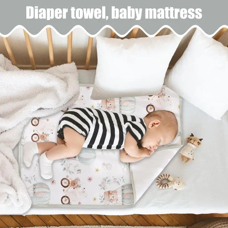 Baby Changing Mat Toddler Bed Sheets Washable Bassinet Pee Liner Mat For Potty Training Bedwetting Solution Nursery Setup