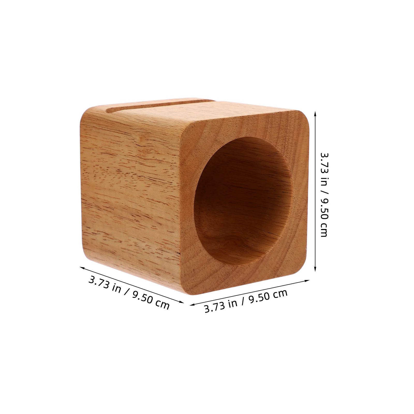 Wooden Mobile Phone Holder Multifunctional Desktop Phone Stand Cube Shaped Sound Amplifier Cell Phone Table Bracket Phone Rack