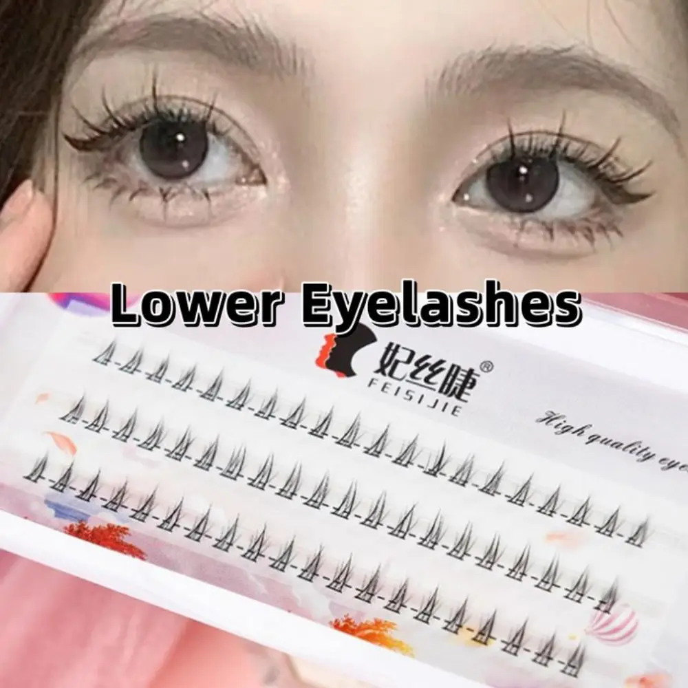 Segmented Lower Eyelash New Natural Simulation Single Cluster Bottom Lashes Eyelash Elongation Black Eye Lashes Women