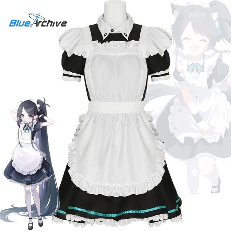 Game Blue Archive Tendou Arisu Cosplay Costume Anime Kawaii Maid Uniform Lolita Dress Sexy Carnival Halloween Party Suit Women