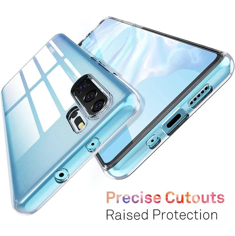 Clear Ultra Thin Silicone Case For Huawei P50 P40 P30 P20 P10 Lite Pro Plus Soft Back Cover Transparent Shell For P30 P40 Lite E