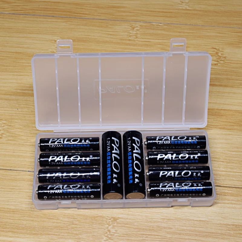 PALO 1.2V AA AAA 4-8 slots battery Box