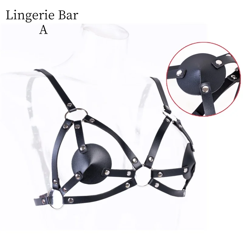 BDSM حمالة صدر مجوفة الخيال الملابس الداخلية أطقم مع القابلة للإزالة سيليكون دسار المكونات الشرج سراويل للنساء دور اللعب الجنس لعب الكبار #2