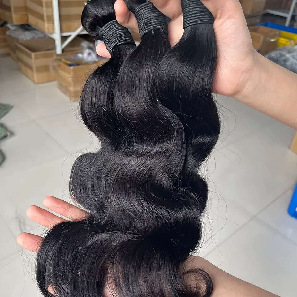 

26 28 30-дюймовые пучки объемных волн, человеческие волосы, 100% необработанные, Remy, необработанные, натуральные, волнистые, с двойным утком, девственные наращивания