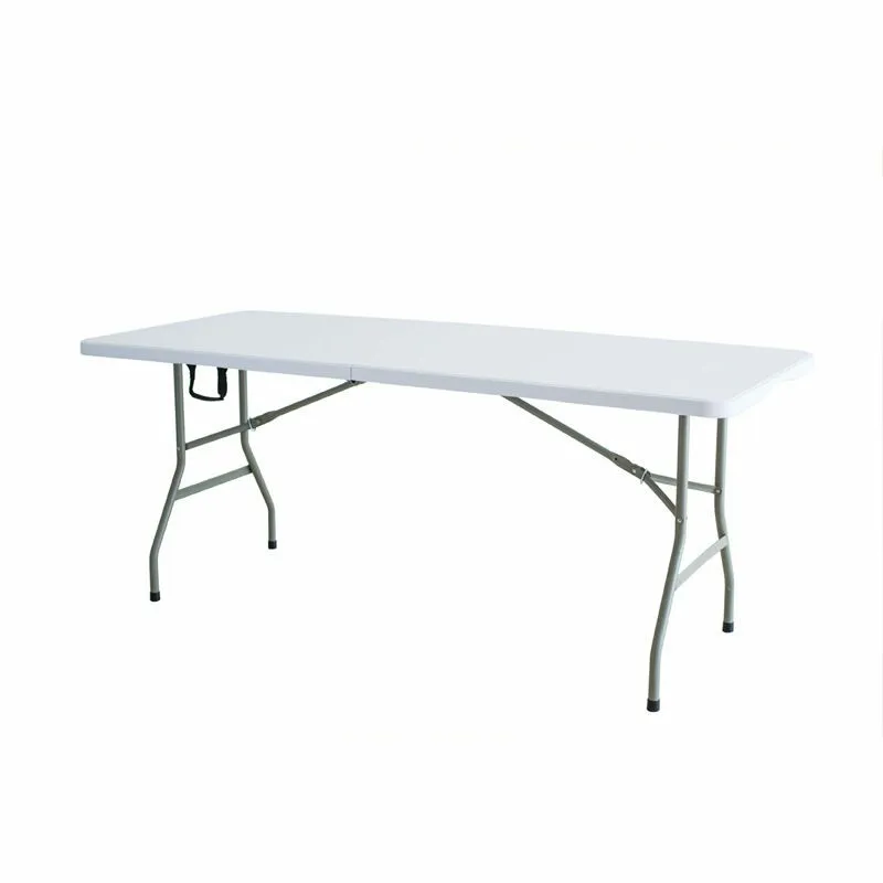 6FT Plastic Folding Dining Table with HDPE Top Easy Setup Collapsible Design Table for Outdoor Furniture Use