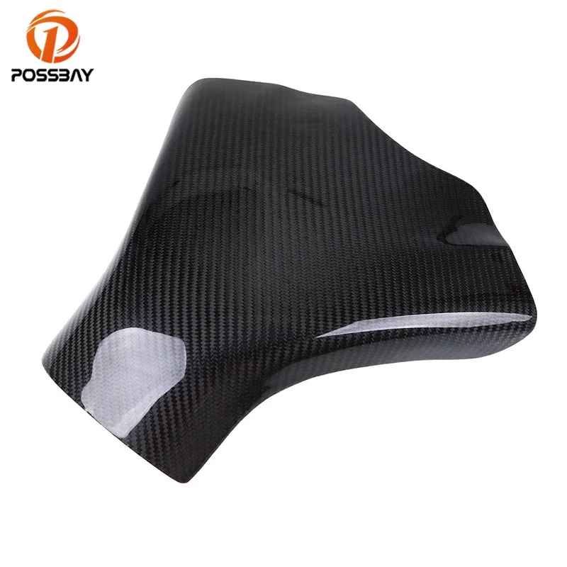 

POSSBAY Fuel Gas Tank Cover Carbon Fiber For Suzuki GSXR 600 750 2008 2009 2010 K8 Motorcycle Protector Pad For Cafe Racer