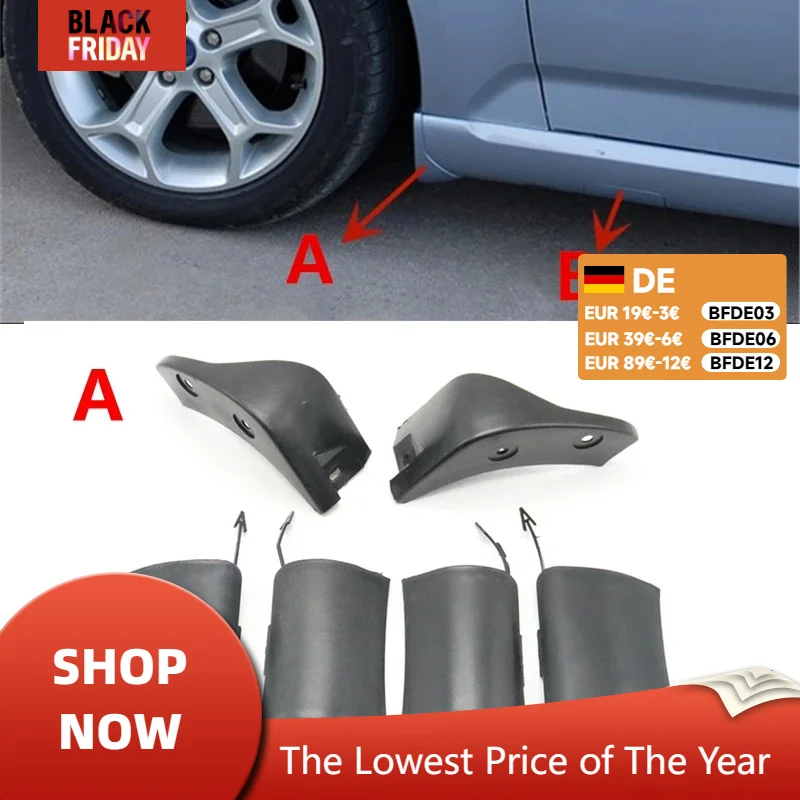 Unpainted Color Car Door Side Sill Cap Hook Cover Apron Shell For Ford Mondeo Mk4 2007 2008 2009 2010 2011 2012