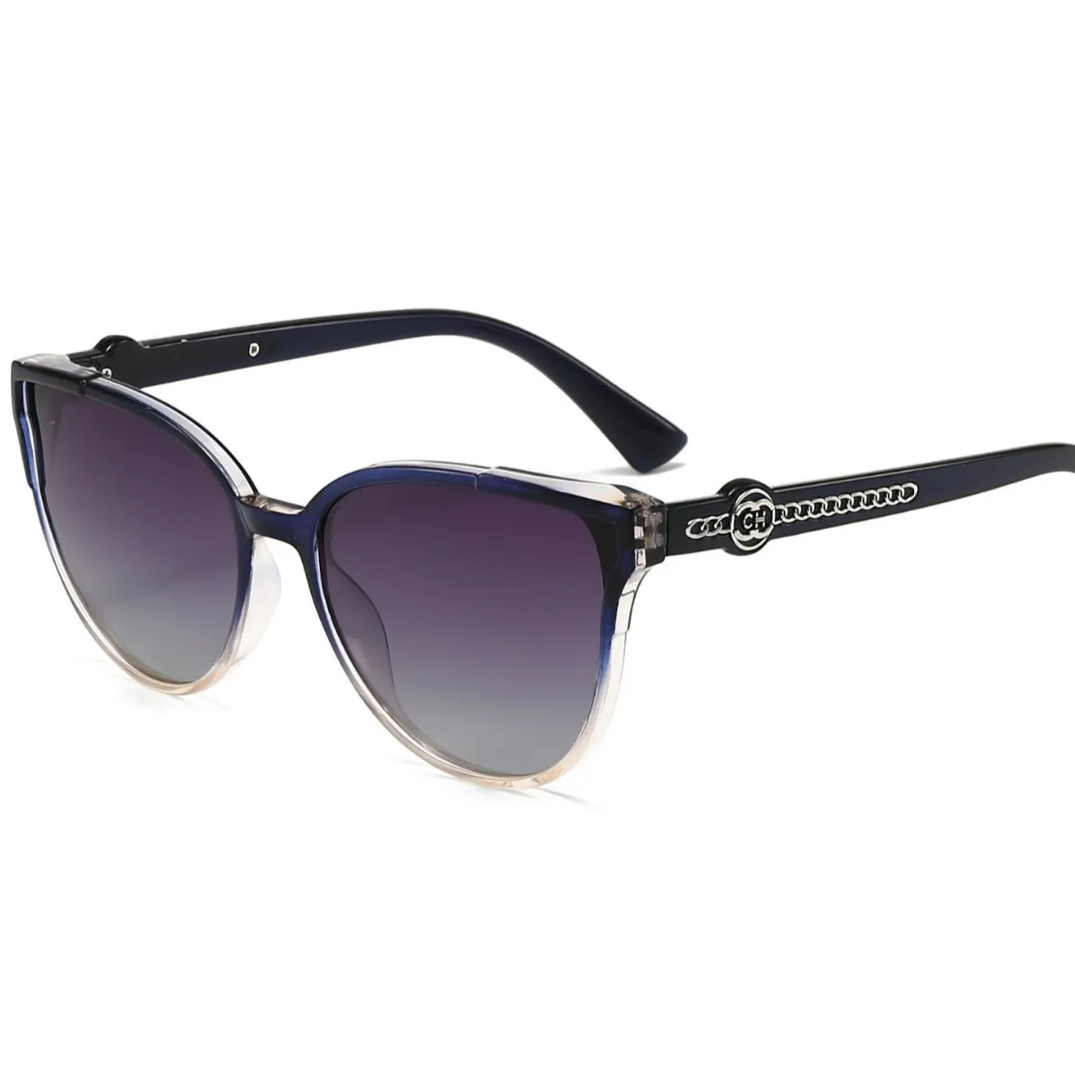 2025 New Cat Eye Polarized Sunglasses - Street Fashion Oversized Frame, Trendy Thin Face Design UV400 Protection Sun Shades