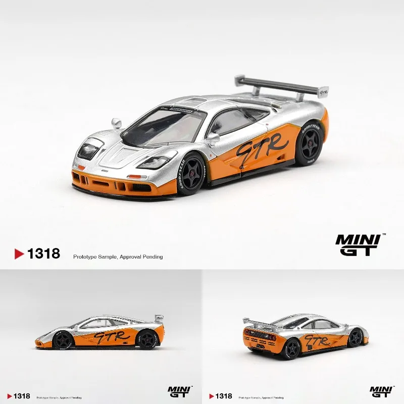 

MINI GT 1:64 McLaren F1 GTR 1995 Cast Iron Simulation Alloy Car Model, a gift toy for friends, an adult collection piece.