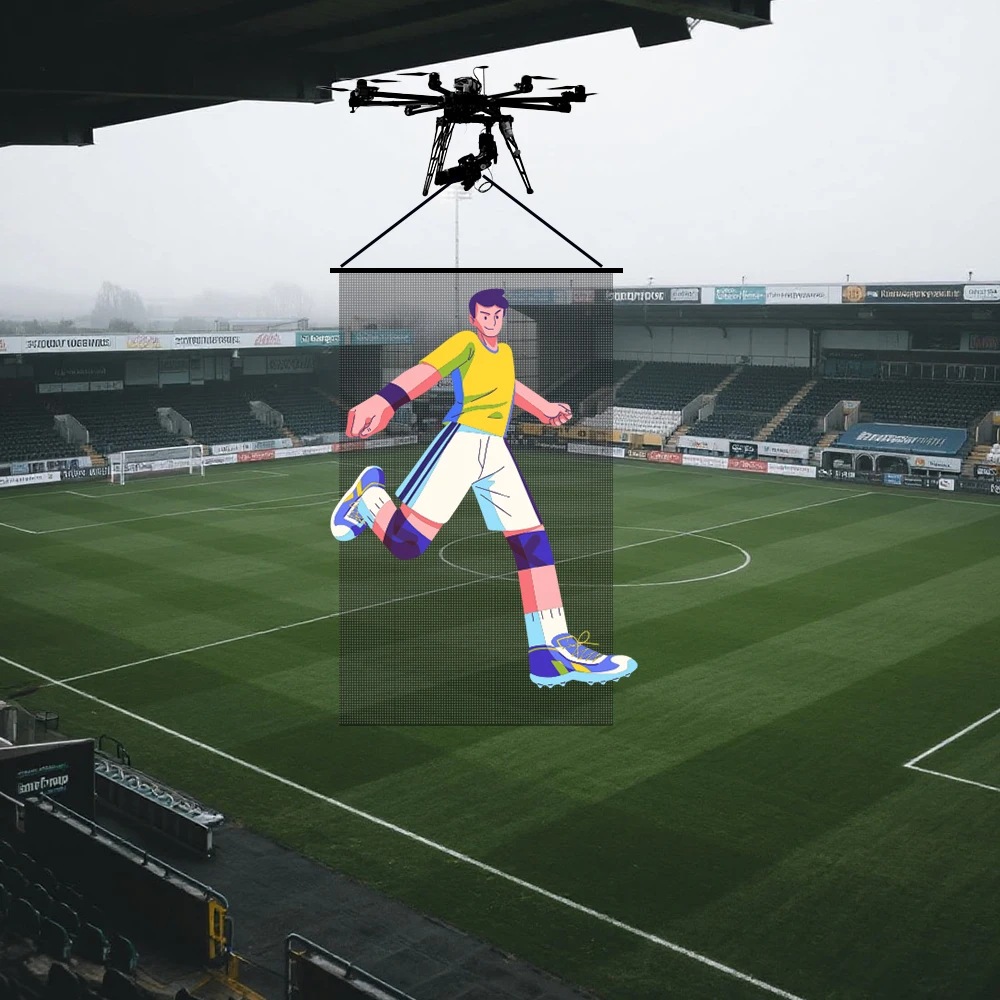Portable Foldable Ultra-Light LED Disp y UAV/UAS F g Poster for Promotions - view 2