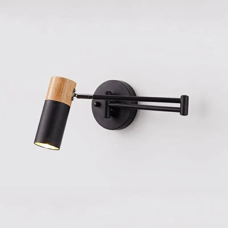 Modern Wall Lamp Restaurant Bedside Bedroom Retractable Swing Arm Folding Study Reading Eye Protection LED Lamps  Fixtures