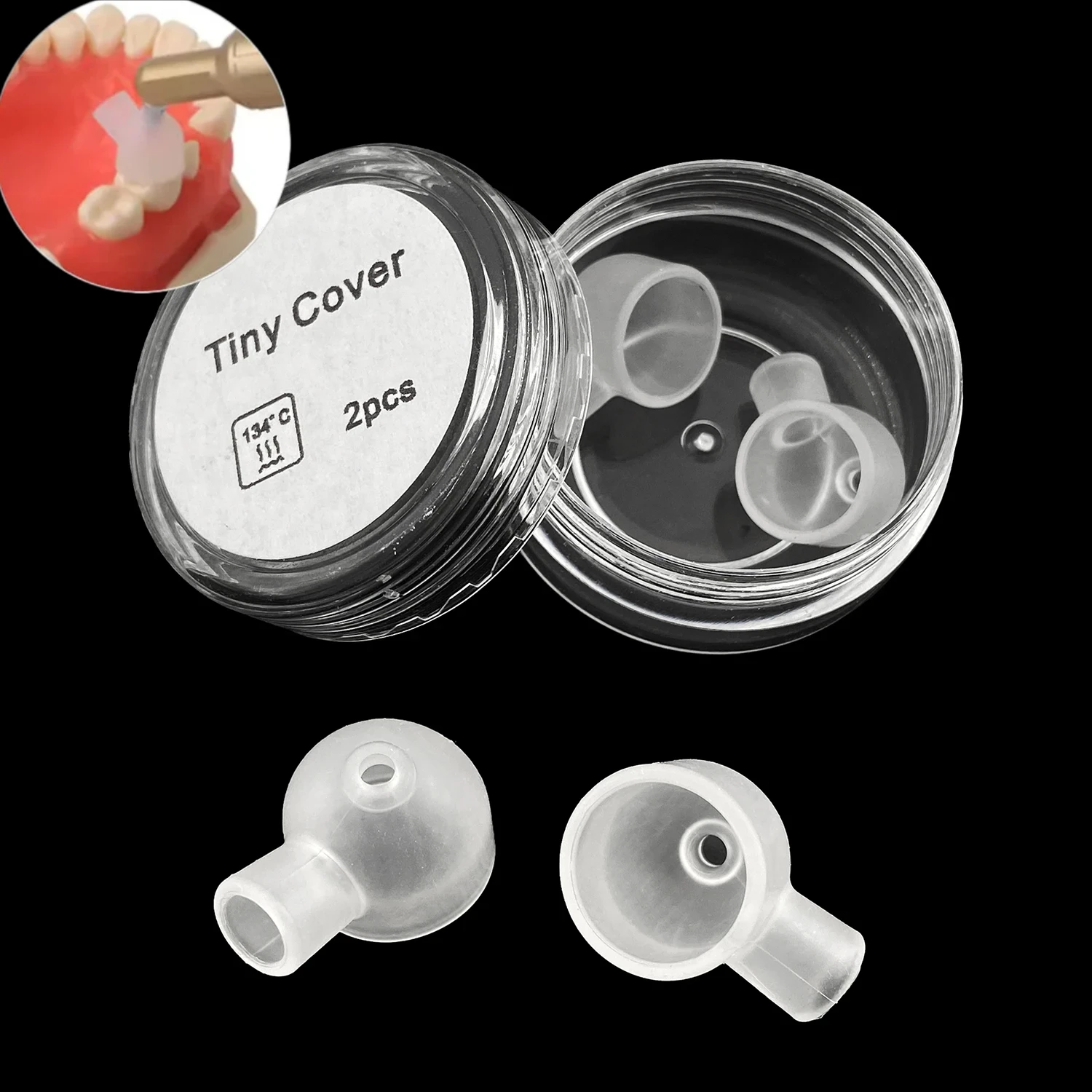 2pcs/Box Dental Tiny Cover for Aluminum Oxide Air Abrasion Micro Blaster Sandblaster Powder Dentistry Dust Protective Covers