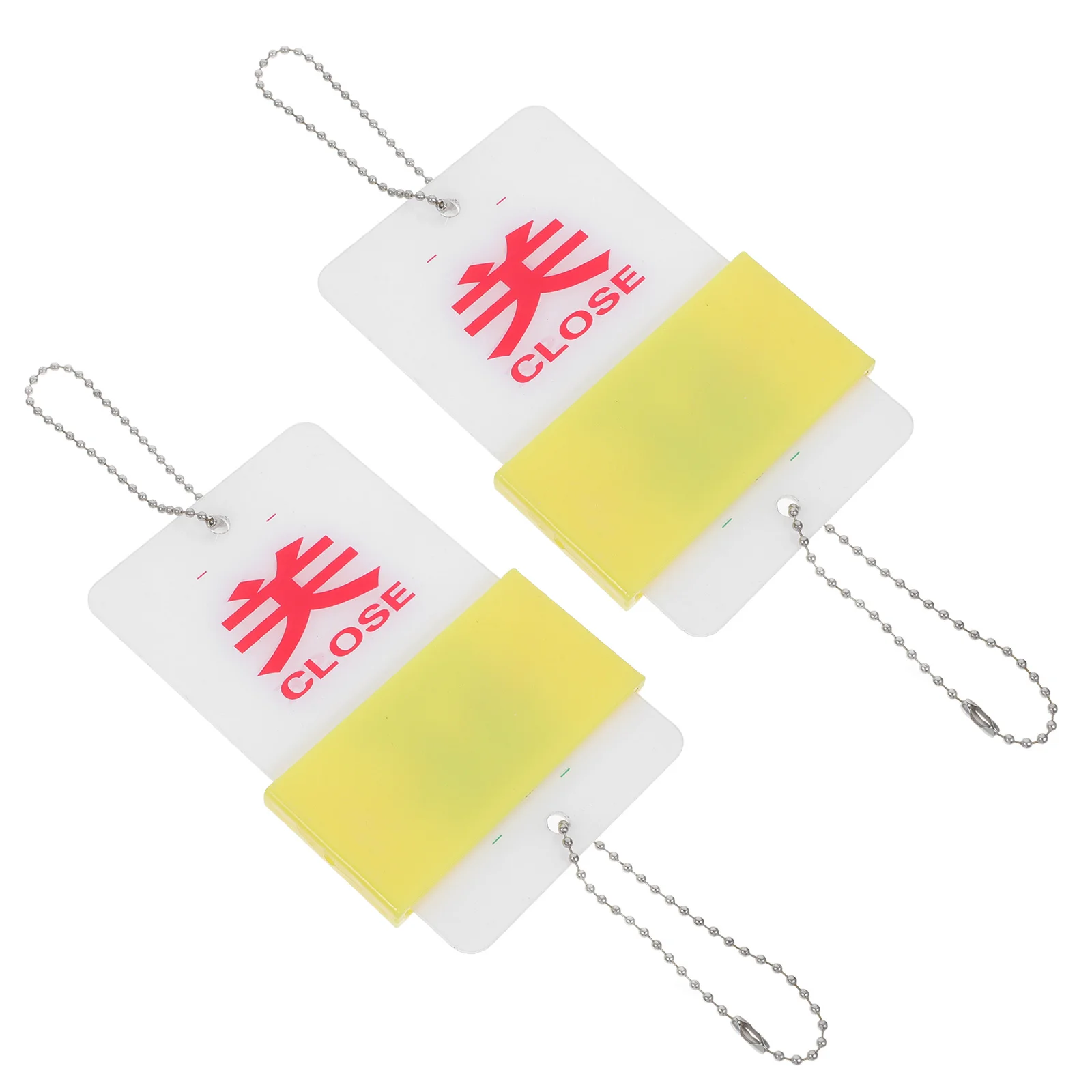 2Pcs Equipment Valve Warning Sign Open Close Status Indicator with Hanging Tag for Safe Machine Operation Acrylic State